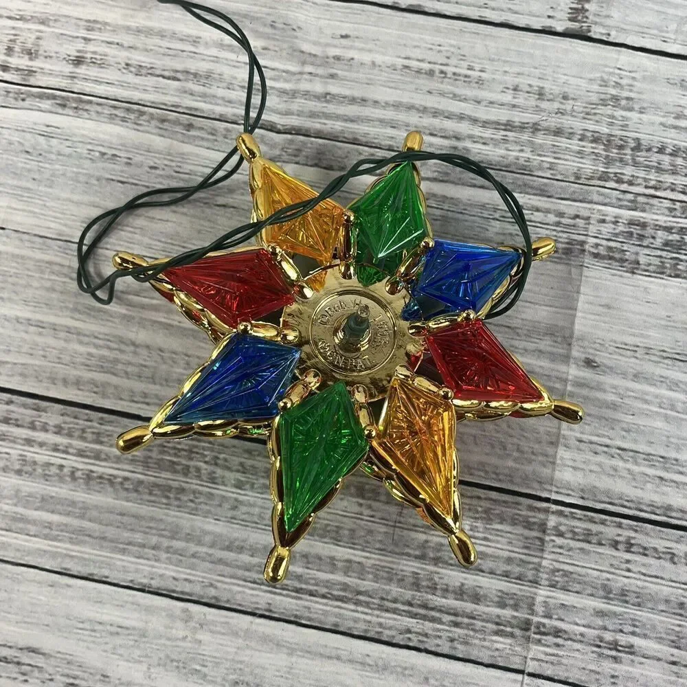 Vintage Christmas Tree Topper Star Bob Ho 1993 Not Working